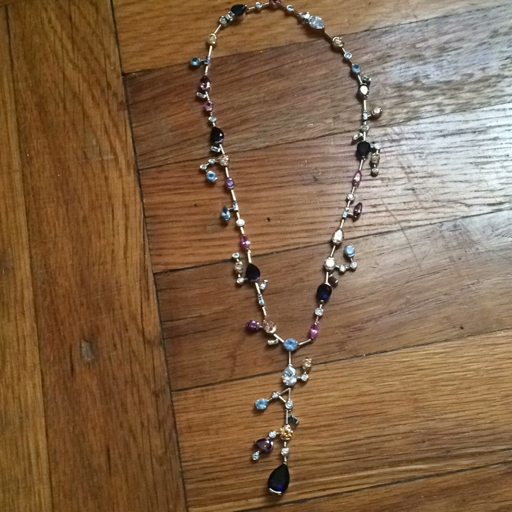 Beautiful multi gem silver necklace - Picture 2 of 5